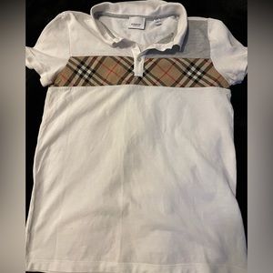 Authentic boy collar Burberry shirt size 14